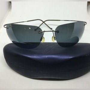 Maui Jim Titanium Rimless Polarized Sunglasses